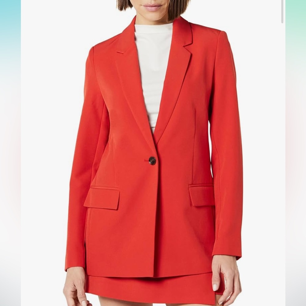 The Drop Women's Vibrant Red Blazer